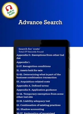 Indian Accounting Standards android App screenshot 2